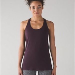 Lululemon Yogi Racerback tank in maroon size 4